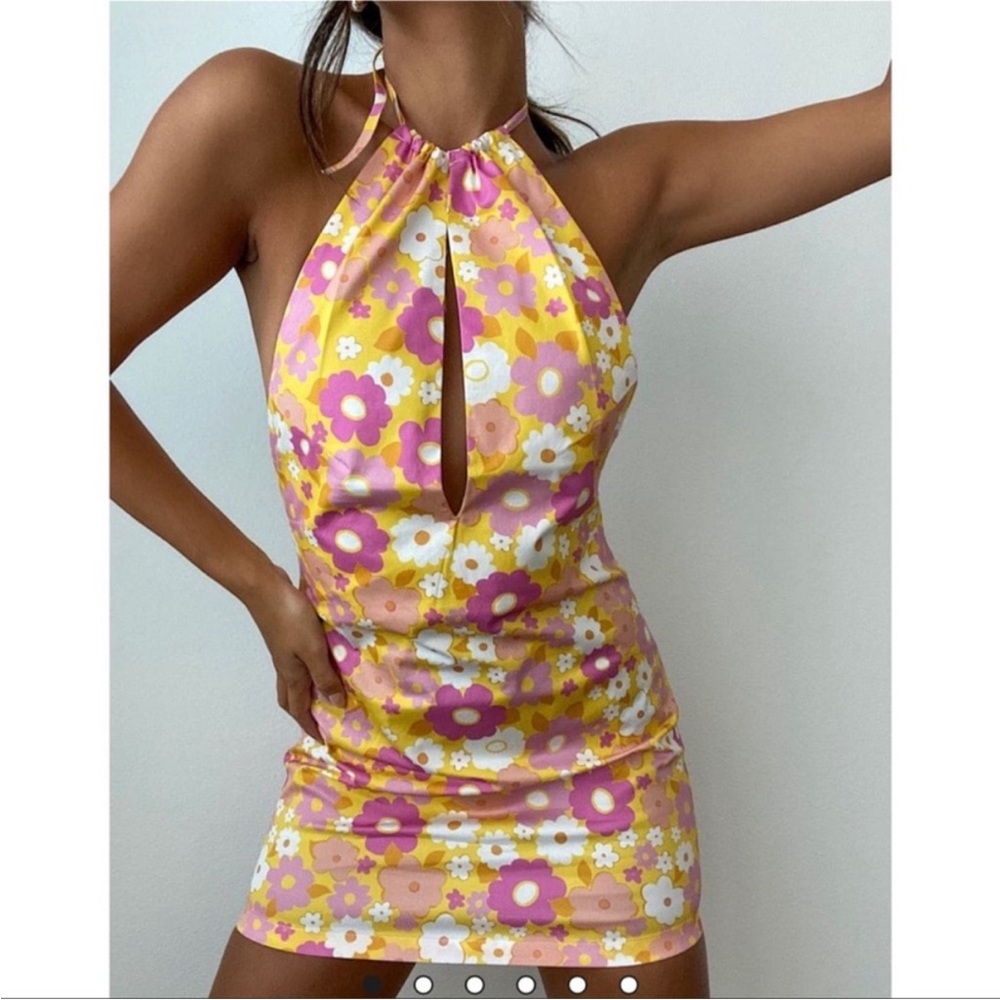 Rumours Isn’t She Lovely Floral Halter Mini Dress
